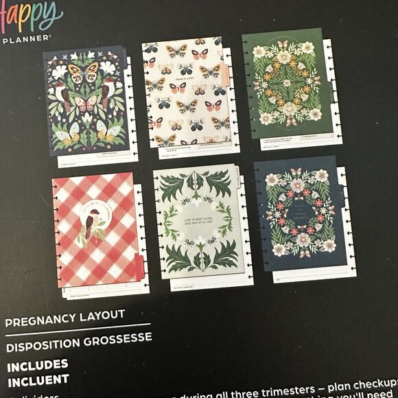 Happy Planner Pregnancy Planner Journal Insert Pages No cover Unused Ring Style - Picture 7 of 8